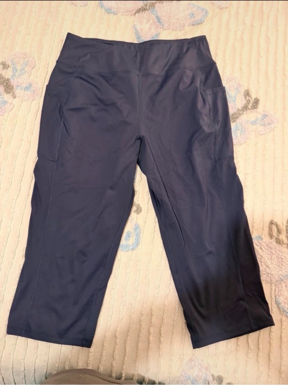 NWT Rosvigor High Waist Leggings w/ Pockets Navy Blue XL